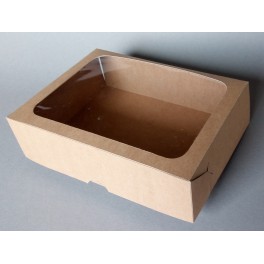 pudełko  na ciasto z okienkiem15x21x6cm50szt